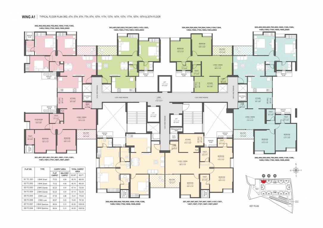  vivante phase 01 Building  A1 Cluster Plan
