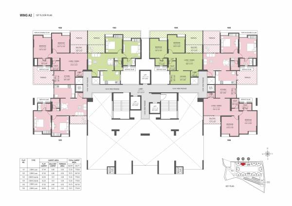  vivante-phase-01 Buliding- A2 Cluster Plan