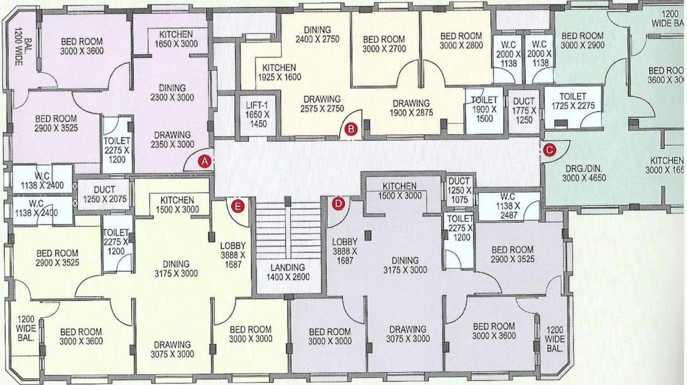  jdm galaxy Block A Cluster Plan Typical Floor