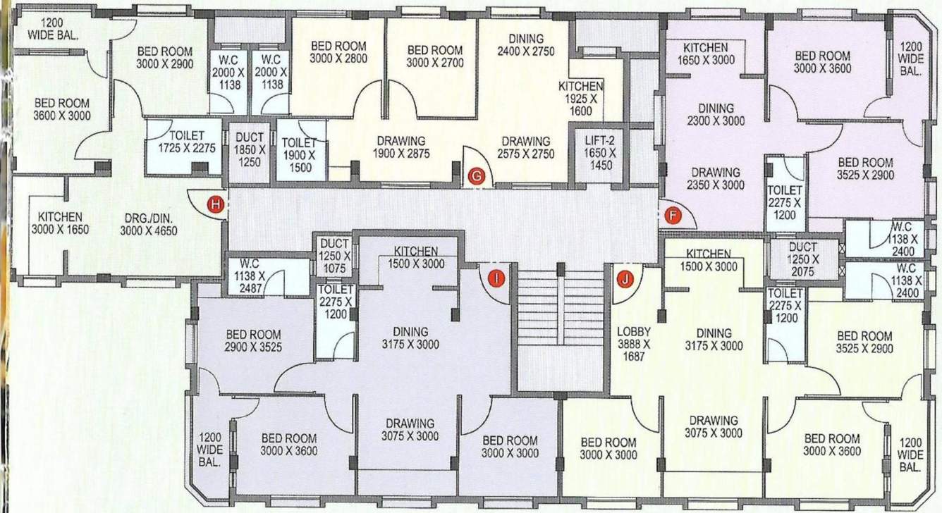  jdm galaxy Block B Cluster Plan Typical Floor