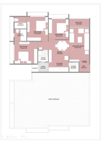  shayona-shivali Shayona Shivali Cluster Plan For 13th Floor