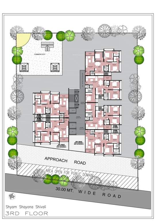  shayona shivali Shayona Shivali Cluster Plan For 3rd Floor