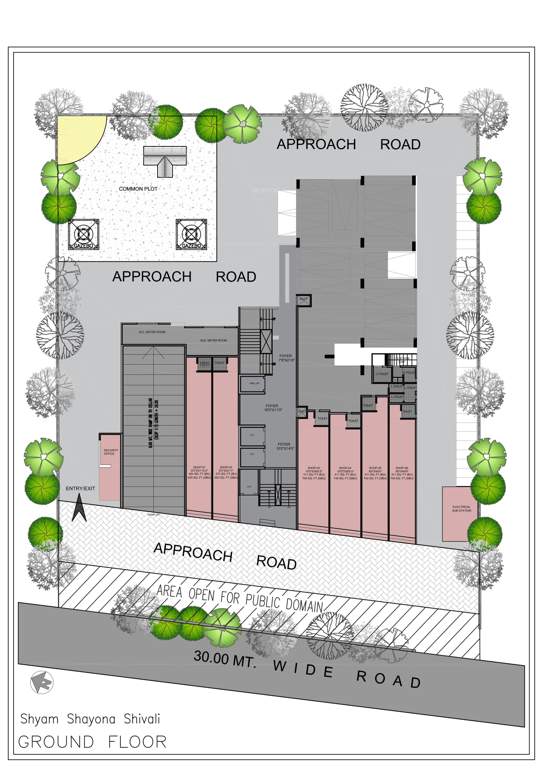  shayona shivali Shayona Shivali Cluster Plan For Ground Floor
