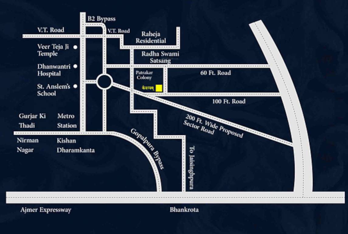  kaivalyam Location Plan