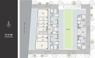  vincitore-sky Block A And B Cluster Plan From 1st To 3rd Floor