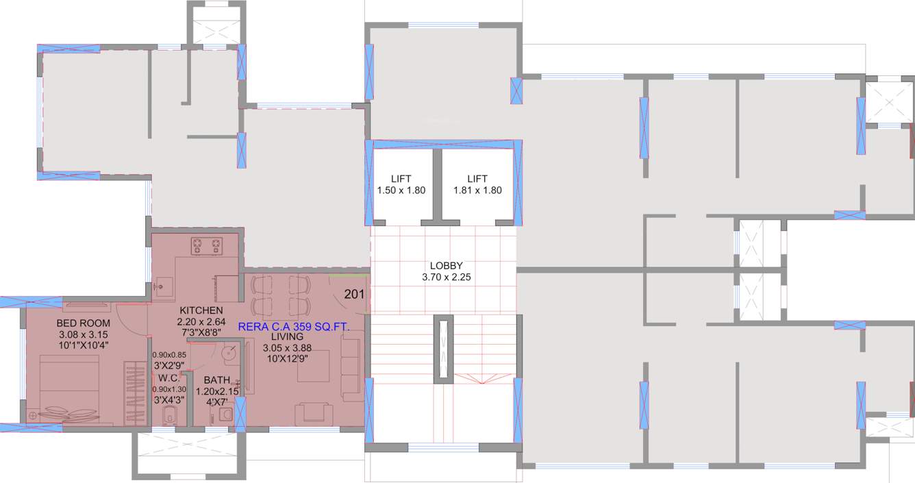  shalimar chsl Cluster Plan For 2nd Floor