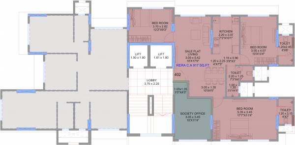  shalimar-chsl Cluster Plan For 4th Floor