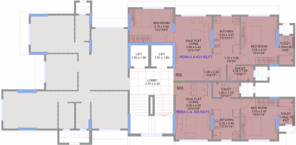  shalimar-chsl Cluster Plan For 5th Floor