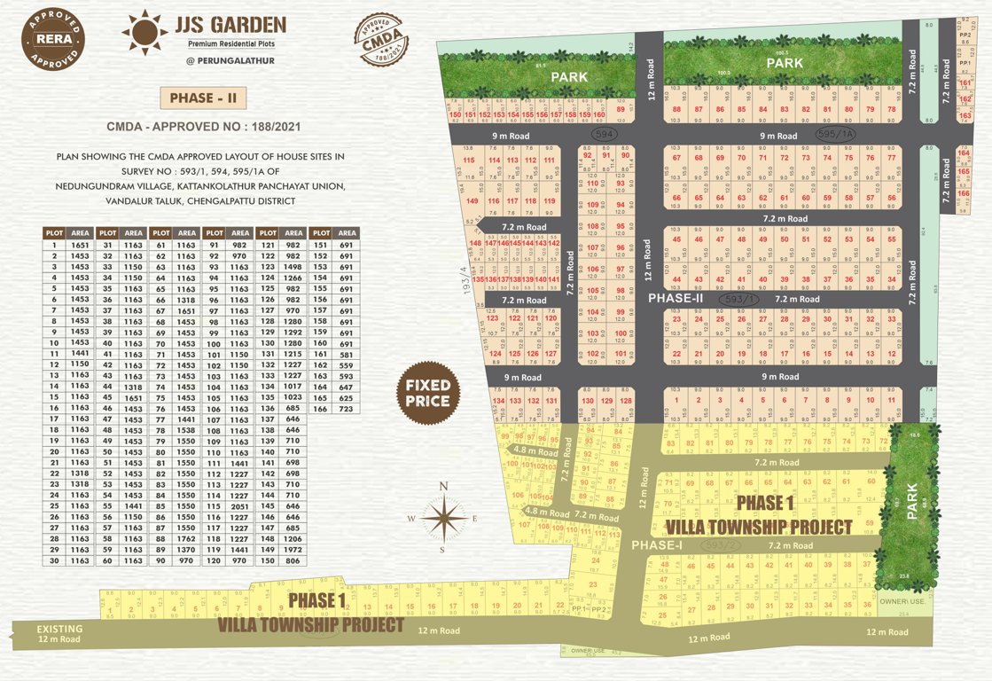  jjs garden phase ii Layout Plan