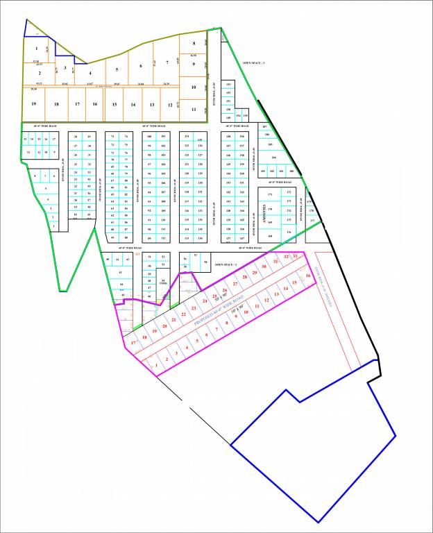  svn bay parck beachfront plots and villas Layout Plan