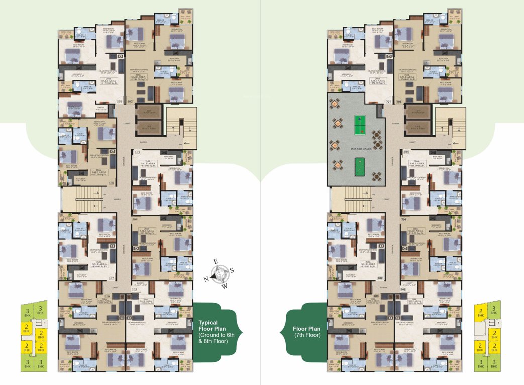  shagun Shagun Cluster Plan from ground to 7th Floor