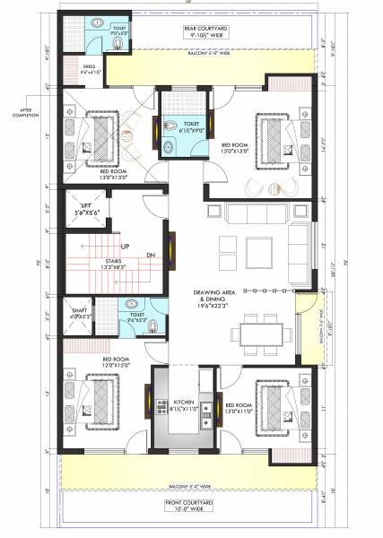  orchid-homes Orchid Homes Cluster Plan For Typical Floor