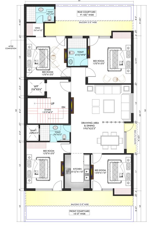  orchid homes Orchid Homes Cluster Plan For Typical Floor