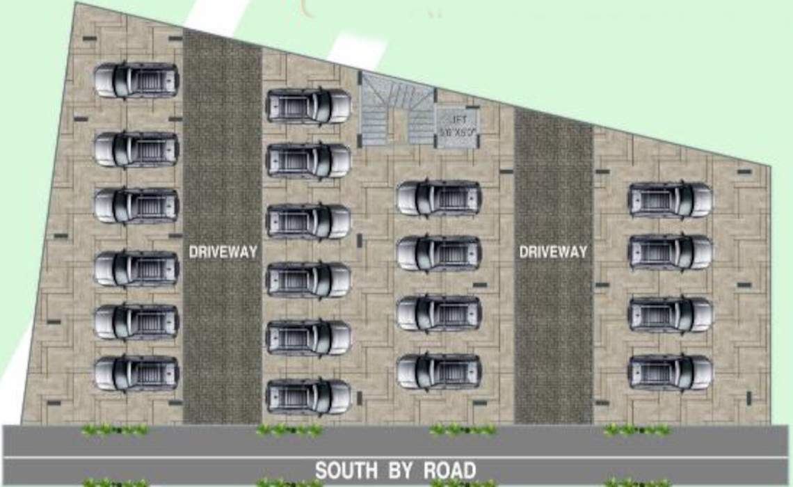  pratham byrappa residency Pratham Byrappa Residency Cluster Plan For Ground Floor