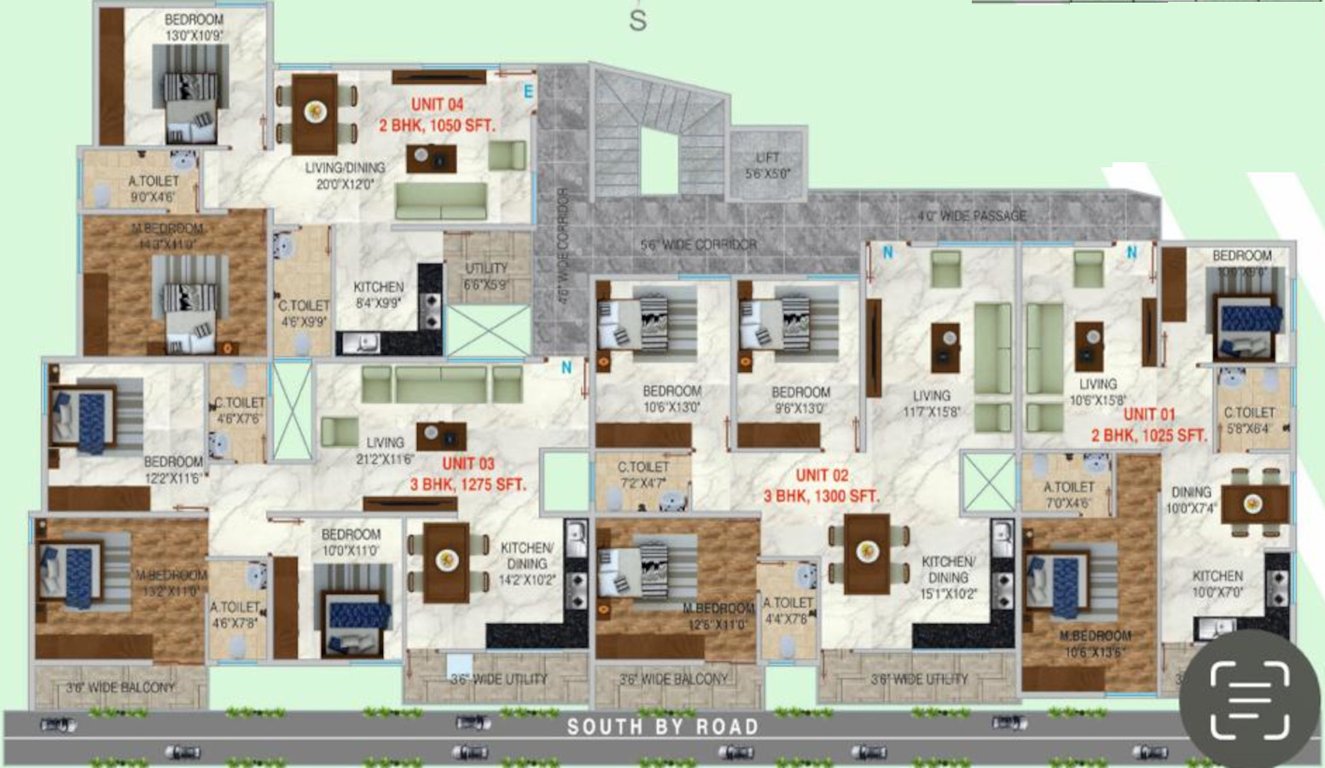  pratham byrappa residency Pratham Byrappa Residency Cluster Plan For Typical