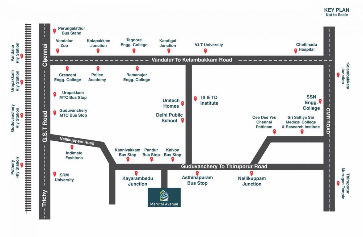  maruthi avenue Location Plan