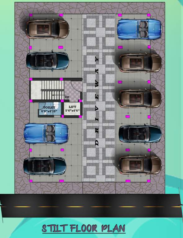  shwarayam flats Shwarayam Flats Cluster Plan For Ground Floor