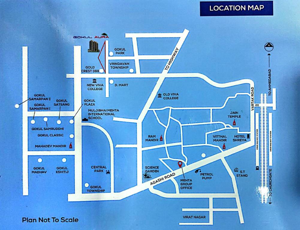  gokul aura Location Plan