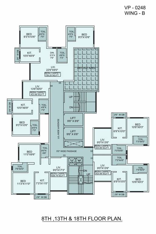  sai enclave building no 2 C Wing Cluster Plan