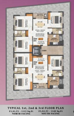  dhara Dhara Cluster Plan From 1st To 3rd Floor