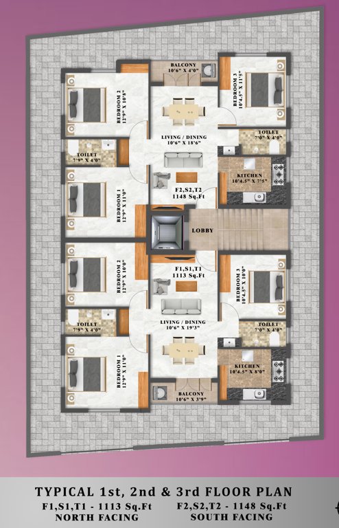  dhara Dhara Cluster Plan From 1st To 3rd Floor