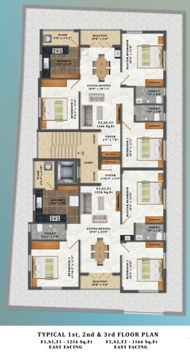  aurora Aurora Cluster Plan From 1st to 3rd Floor