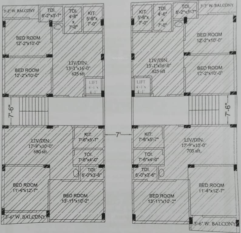  nabakunja apartment Nabakunja Apartment Cluster Plan For Typical