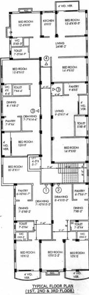  twins Twins Cluster Plan From 1st To 3rd Floor
