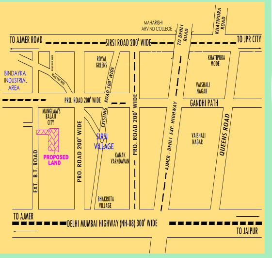 shyamashish-greens Location Plan