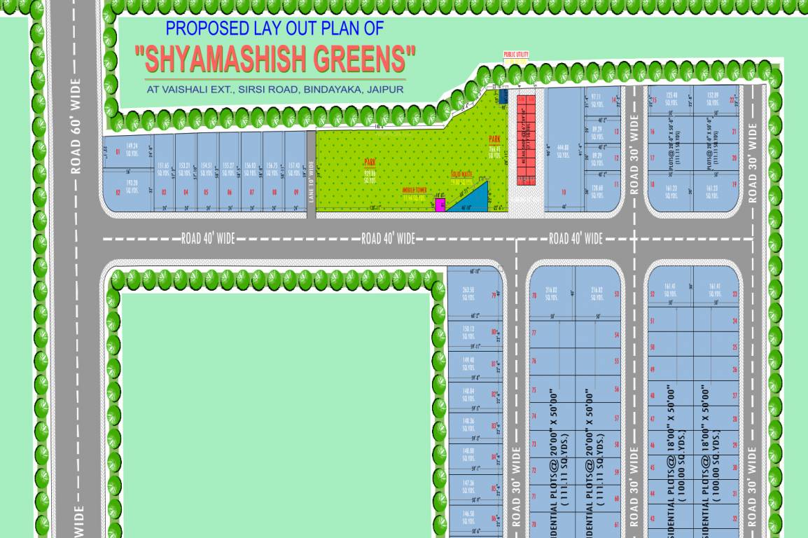  shyamashish greens Master Plan