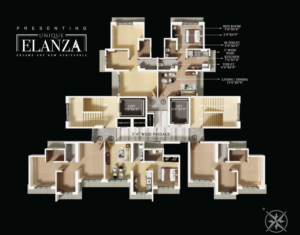  elanza Wing A Type A Cluster Plan