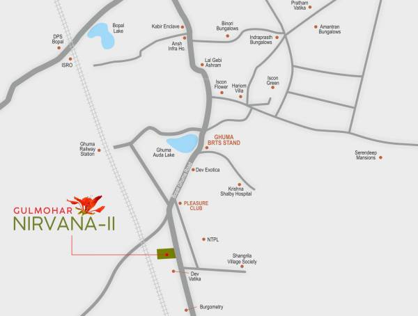  gulmohar-nirvana-ii Location Plan