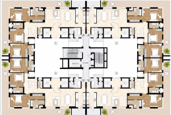 Tower B Cluster Plan For Typical Floor luminare-phase-2 Tower B Cluster Plan For Typical Floor