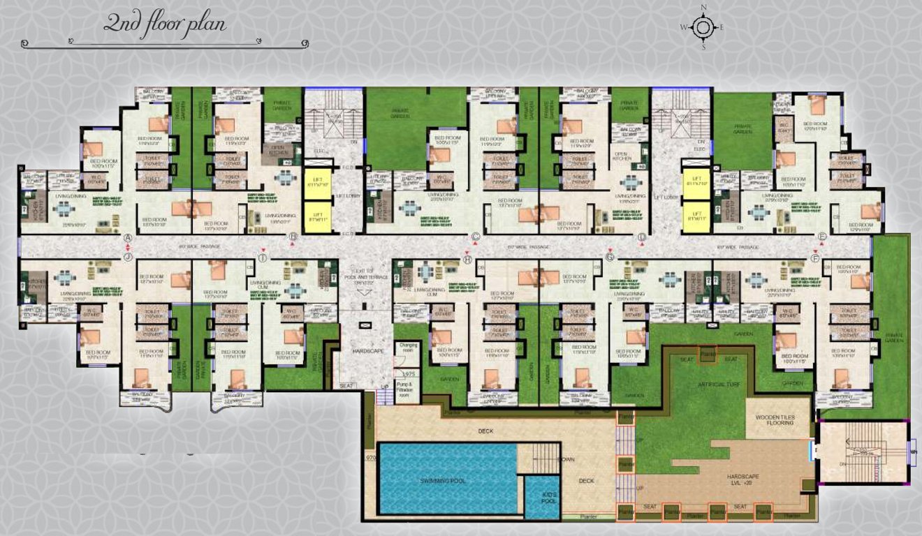  heights Urban Heights Cluster Plan for 2nd Floor
