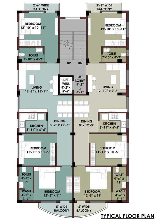  glamstay Glamstay Typical Cluster Plan