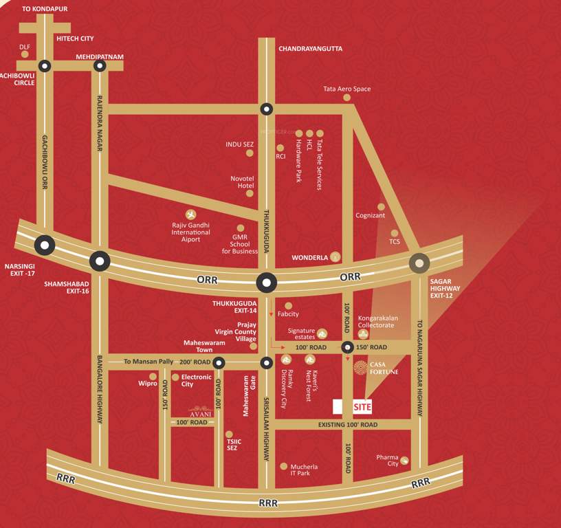  sannidhi ankura Location Plan