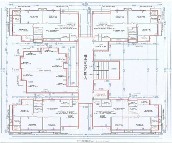 A Cluster Plan For 13th Floor sapphire A Cluster Plan For 13th Floor