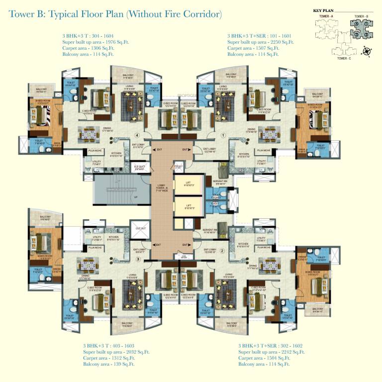 aqua vista Tower B Cluster Plan