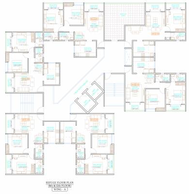  milestone Wing A Cluster Plan from 8th to 12th Floor