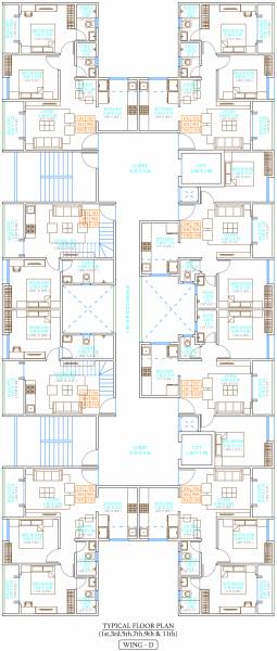 Wing D Cluster Plan from 1st to 11th Floor milestone Wing D Cluster Plan from 1st to 11th Floor