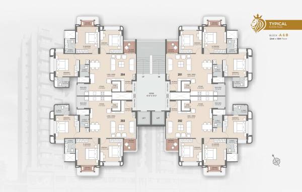  swarnim-sentossa Block A Cluster Plan from 2nd to 12th Floor