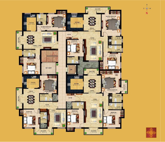  residency Karthik Residency Cluster Plan