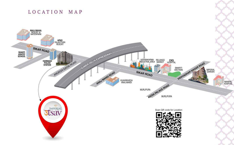  imperial utsav Location Plan