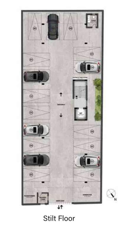  malhotra gardenia Malhotra Gardenia Cluster Plan For Ground Floor