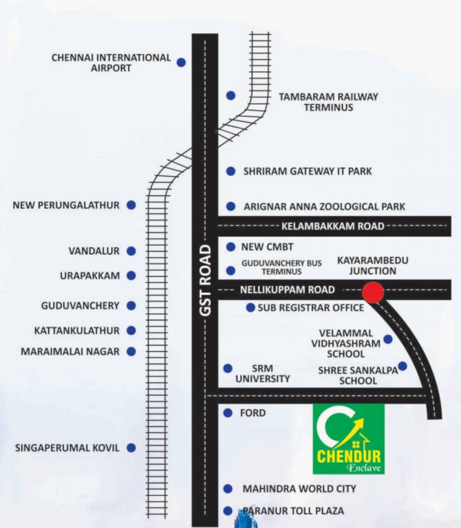  chendur enclave Location Plan