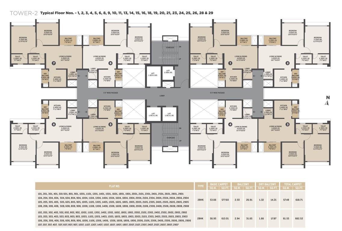 bellissimo phase 1 Tower 2 Cluster Plan