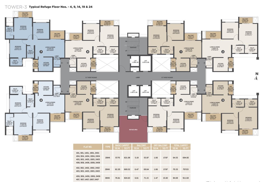bellissimo phase 1 Tower 3 Cluster Plan