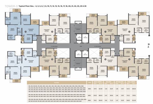  bellissimo-phase-1 Tower 3 Cluster Plan