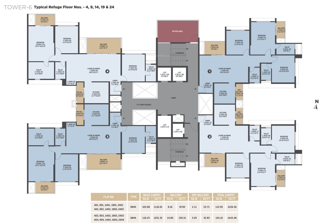 bellissimo phase 1 Tower 6 Cluster Plan
