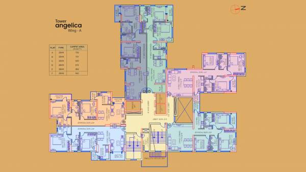  angelica-tower Cluster Plan
